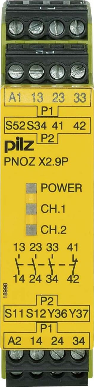 Pilz PNOZ X2.9P 24VDC 3n/o 1n/c