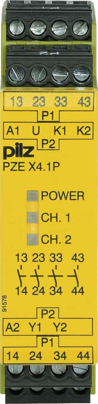 Pilz PZE X4.1P 24VDC 4n/o