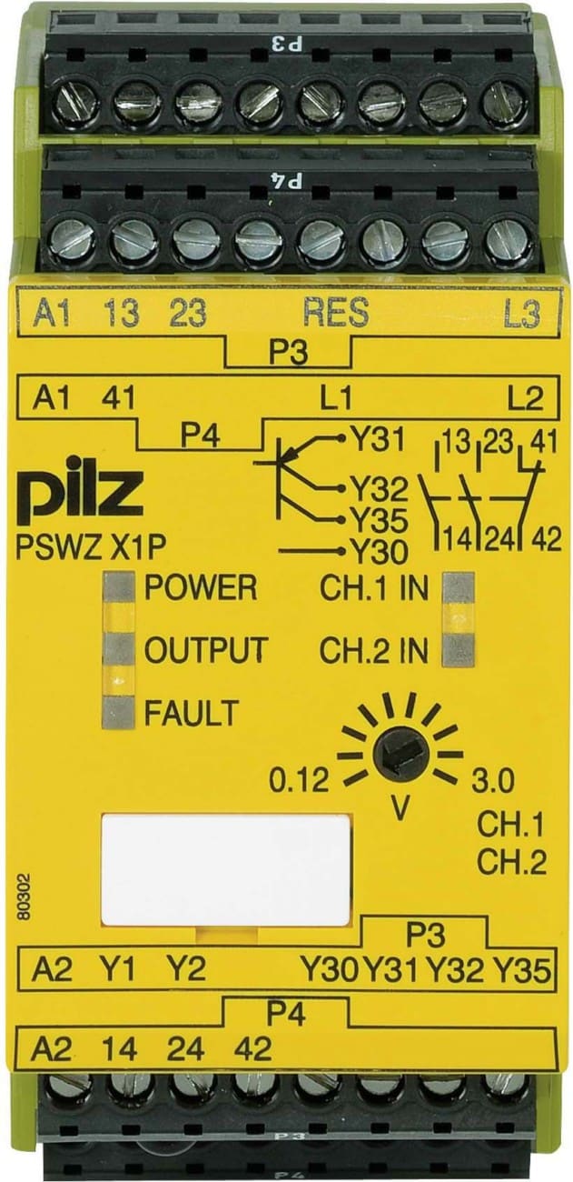 Pilz PSWZ X1P 3V/24-240VACDC 2n/o 1n/c 2so