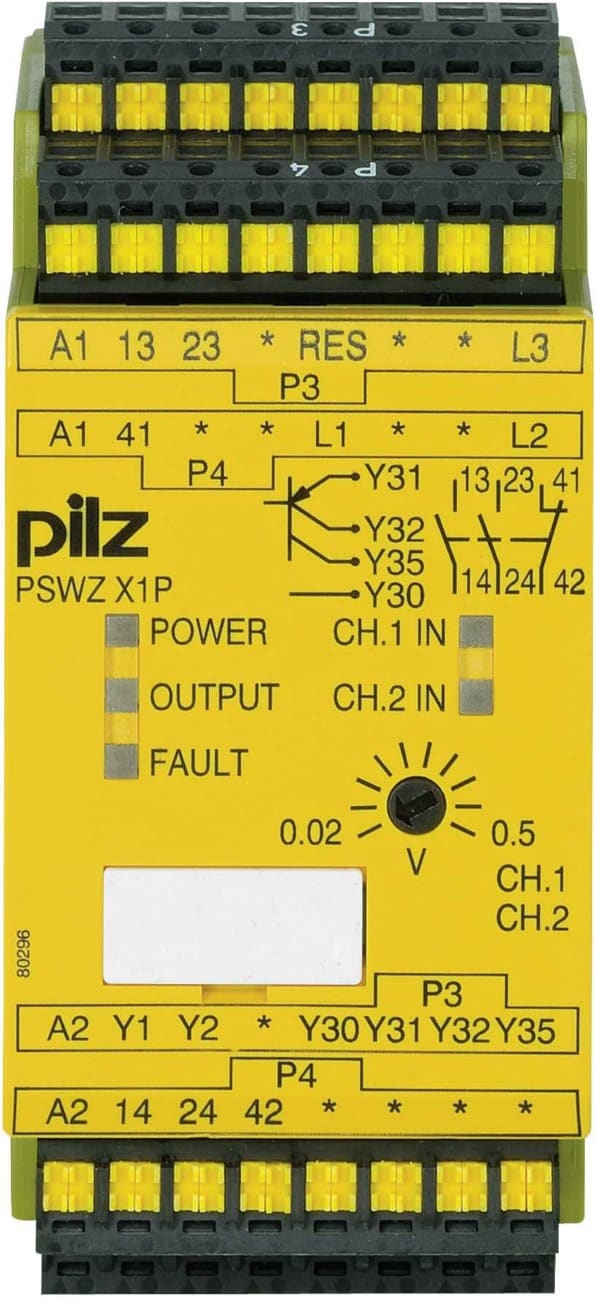 Pilz PSWZ X1P C 0,5V/24-240VACDC 2n/o 1n/c2so