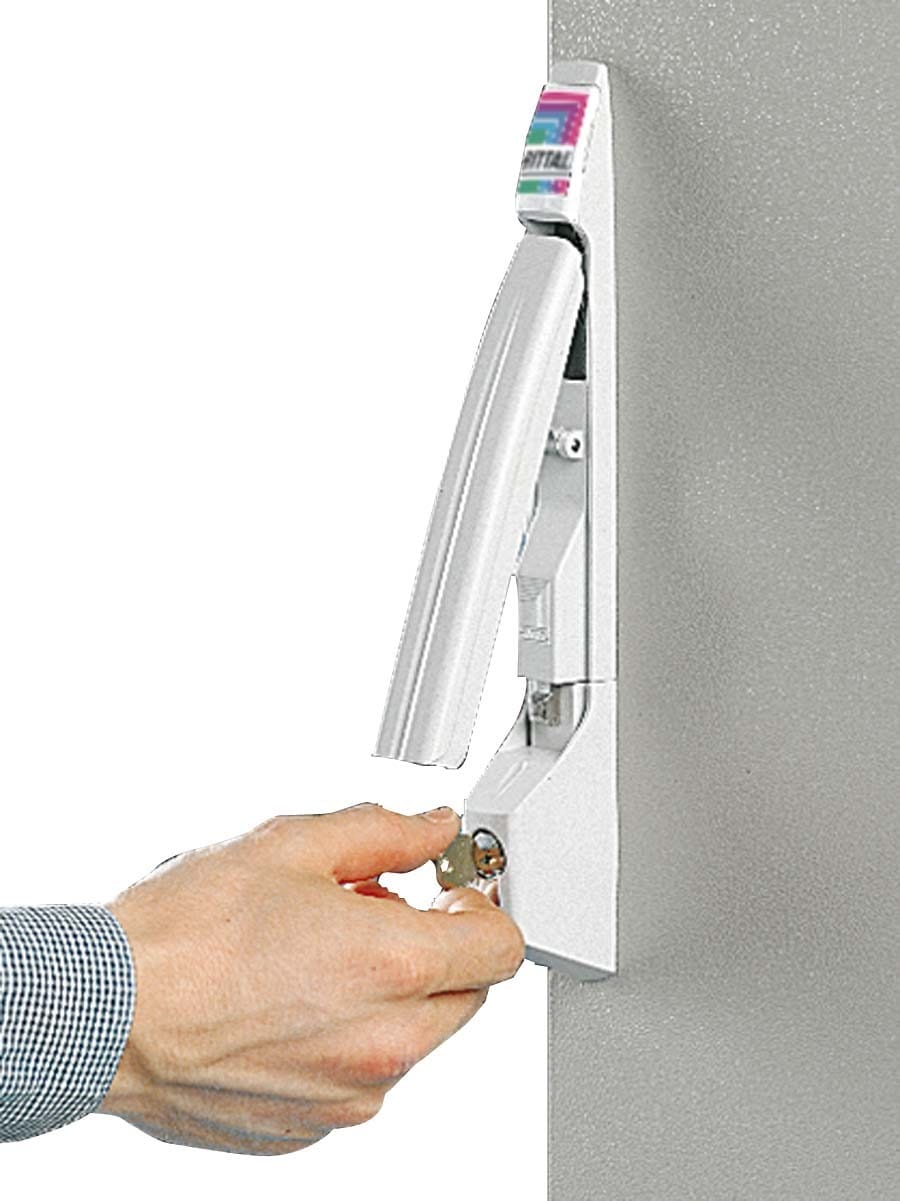 Rittal Comfort handle for semi-cylinder RAL 703
