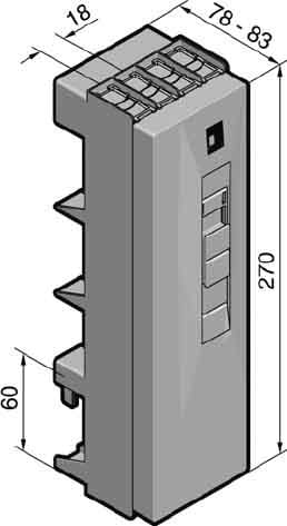 Rittal Connection adaptor 125 A (4-pole)