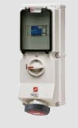 Mennekes DUO Socket IP67 63A 3p 230V 6h 1xRCD