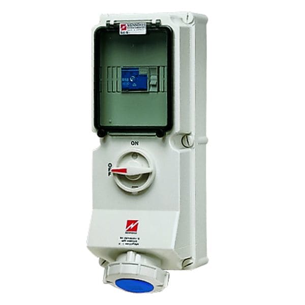 Mennekes DUO Socket IP67 32A 3p 230V 6h 1xRCD