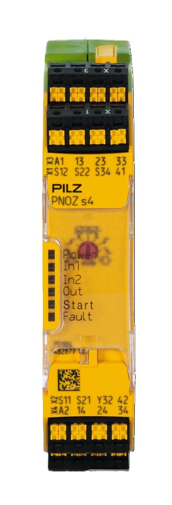 Pilz PNOZsigma Safety Relay s4C with 3 NO and 1 NC Outputs 24 V DC Spring Terminals