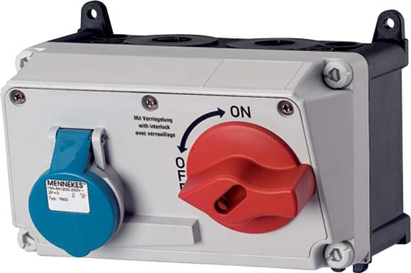 Mennekes AMAXX DUO Socket IP44 16A 3p 230V 6h
