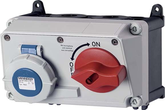 Mennekes AMAXX DUO Socket IP67 16A 3p 230V 6h