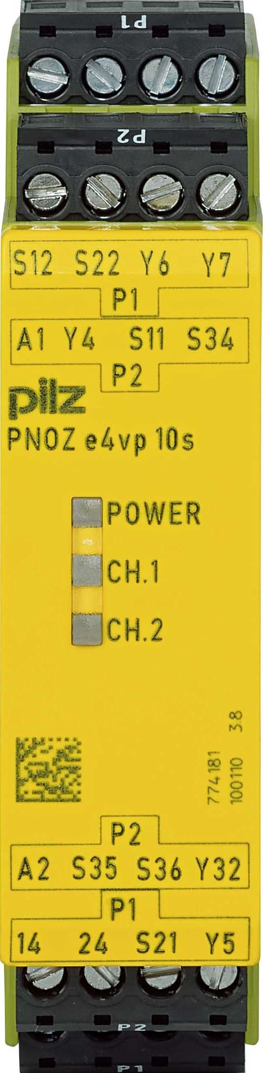 Pilz PNOZ e4vp 10/24VDC 1so 1so t