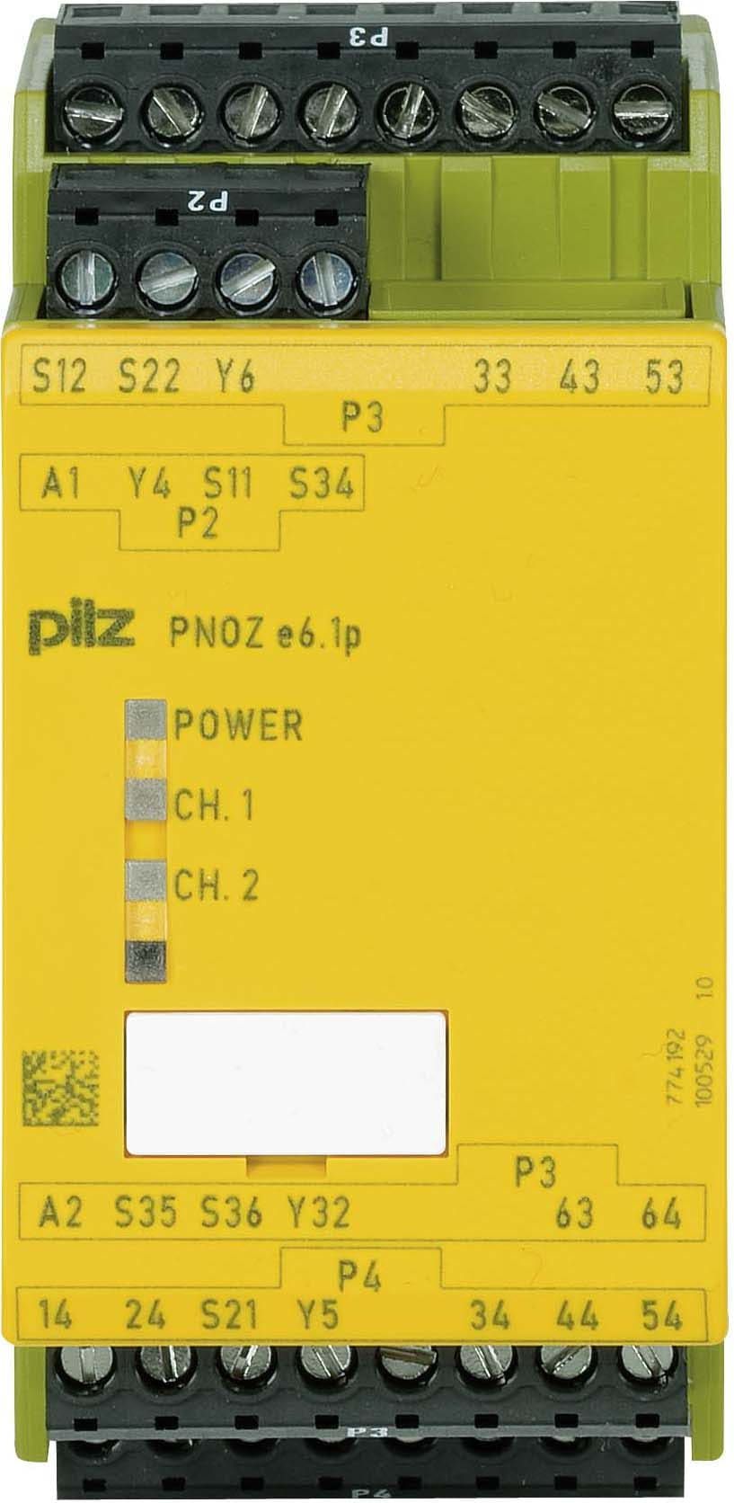 Pilz PNOZ e6.1p 24VDC 4n/o 2so