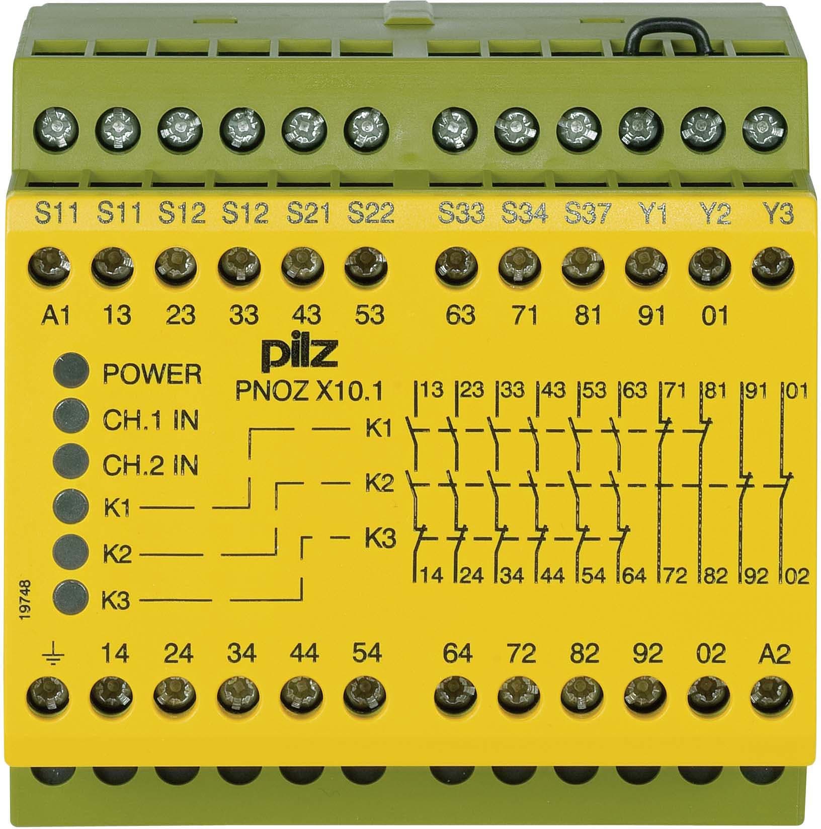 Pilz PNOZ X10.1 230-240VAC 6n/o 4n/c 6LED