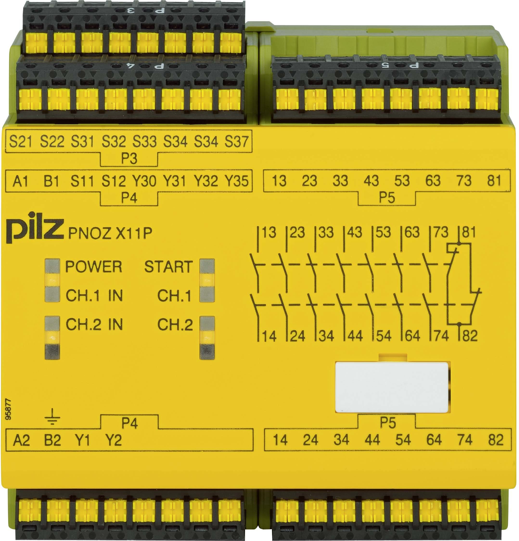 Pilz - PNOZ X11P C 230-240VAC 7n/o 1n/c 2so