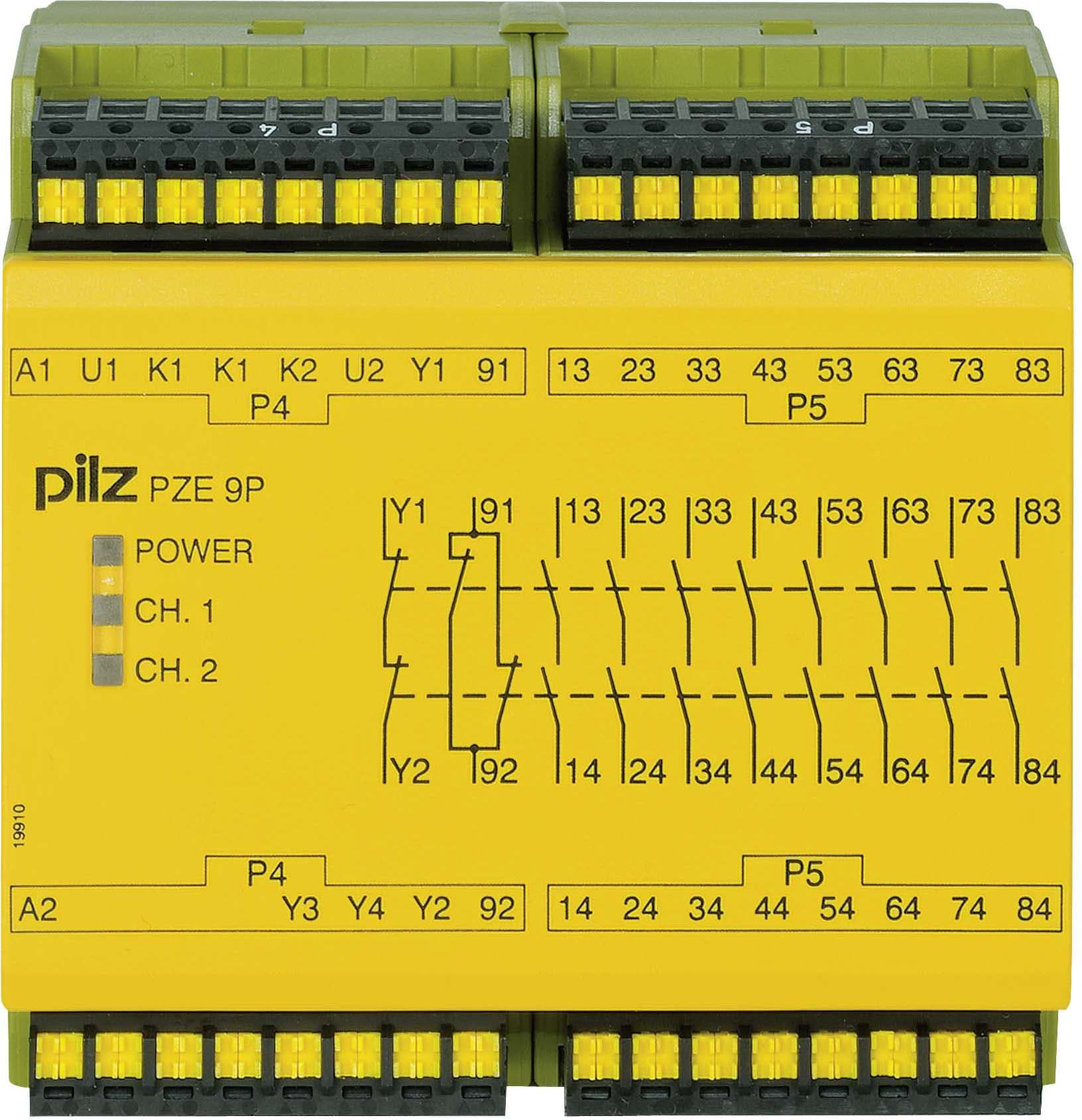 Pilz PZE 9P C 24VACDC 8n/o 1n/c