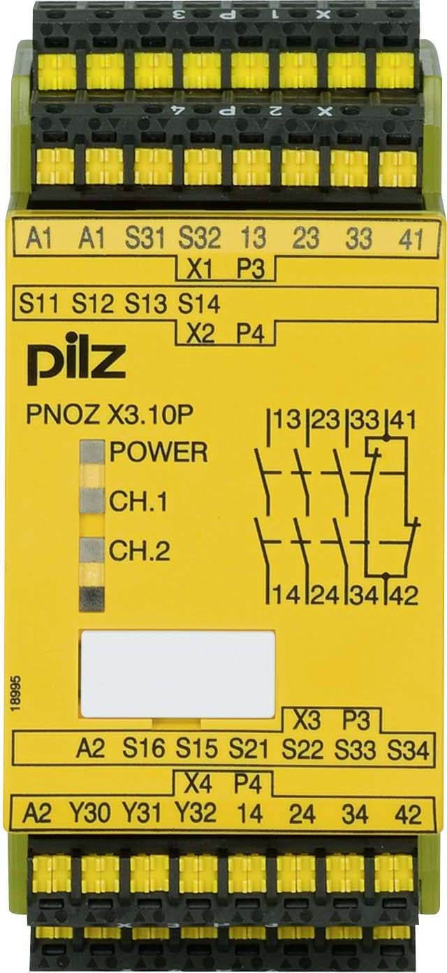 Pilz PNOZ X3.10P C 24VACDC 3n/o 1n/c 1so