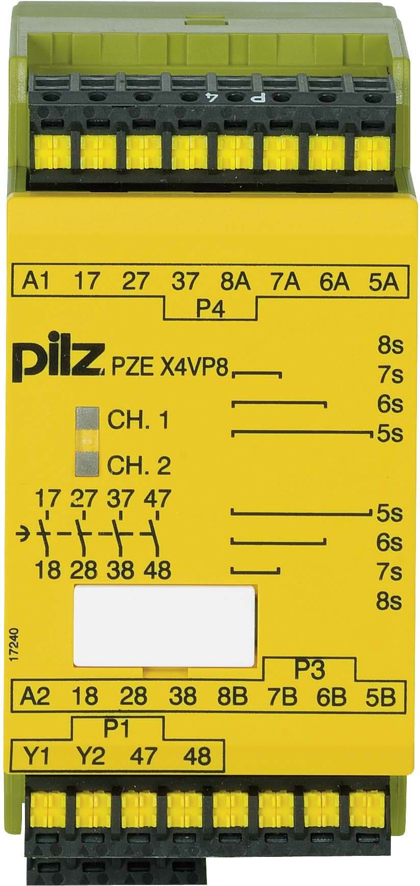 Pilz PZE X4VP8 C 24VDC 4n/o