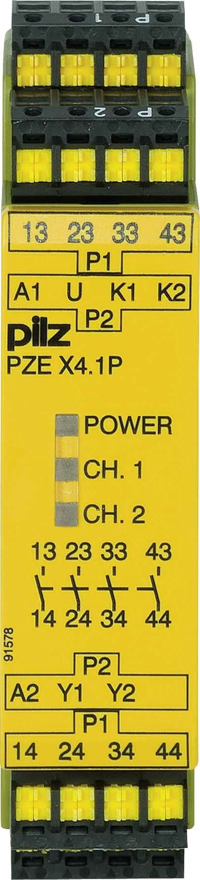 Pilz PZE X4.1P C 24VDC 4n/o