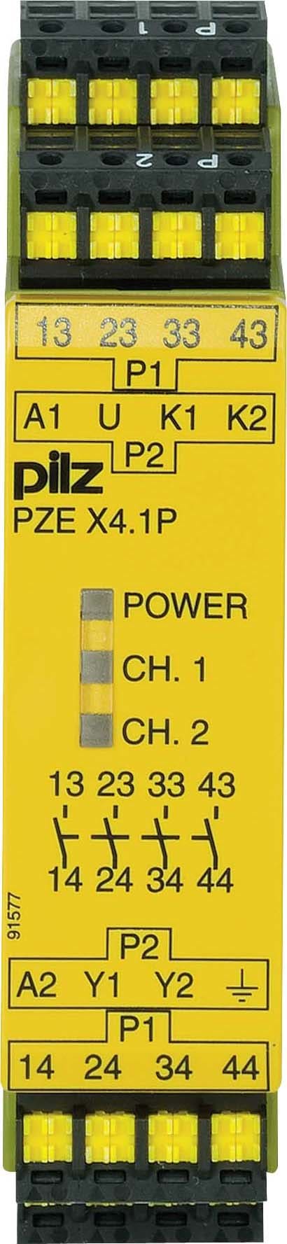 Pilz PZE X4.1P C 24-240VAC/DC 4n/o