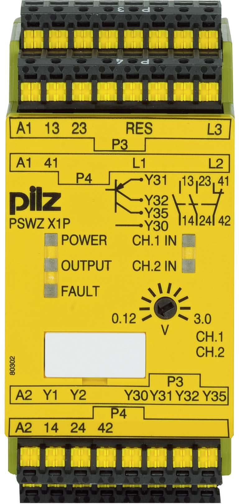 Pilz PSWZ X1P C 3V/24-240VACDC 2n/o 1n/c2so