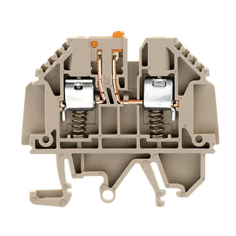 Weidmuller Test-Disconnect Terminal Dark Beige