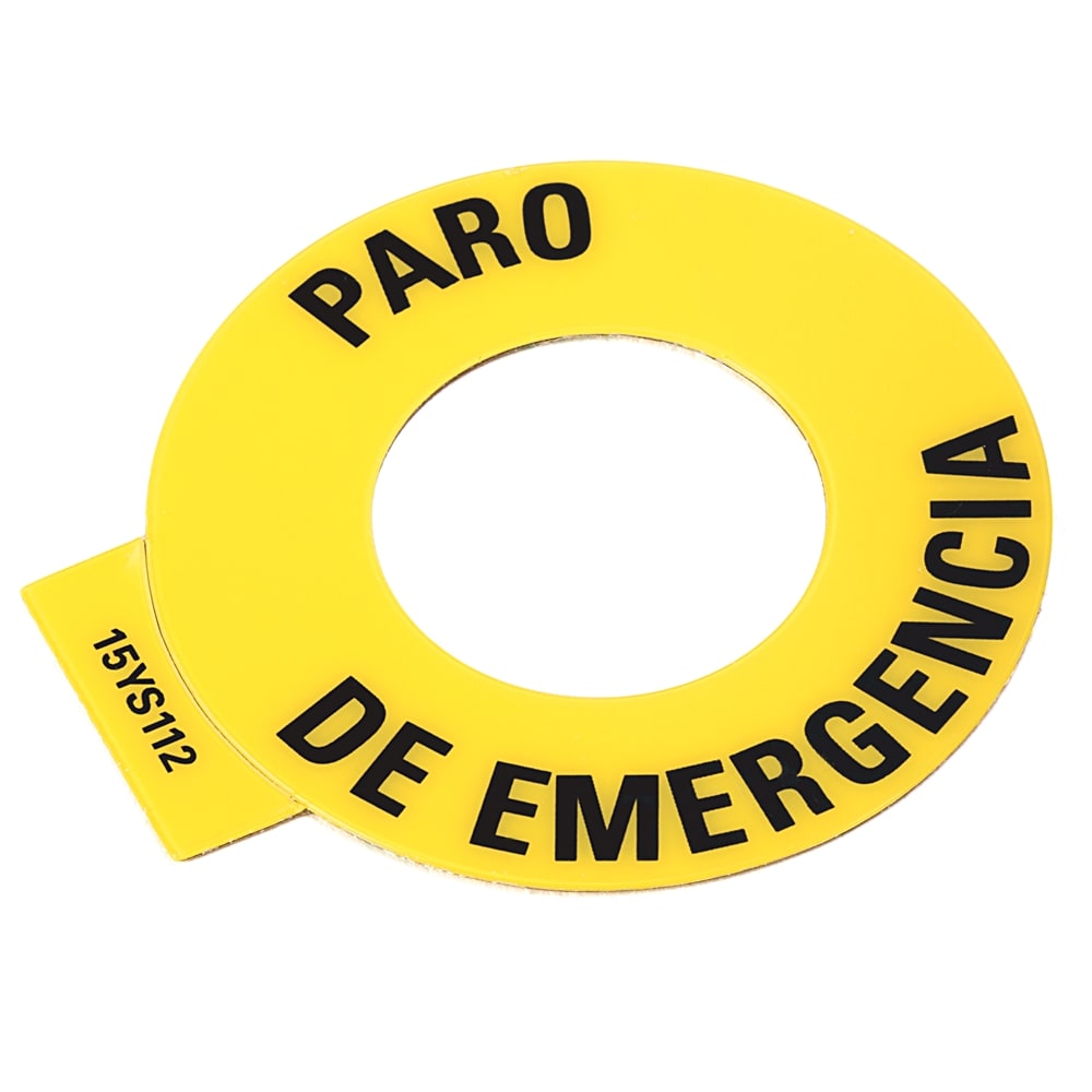 Allen-Bradley Emergency stop 60mm yel/blk spanish