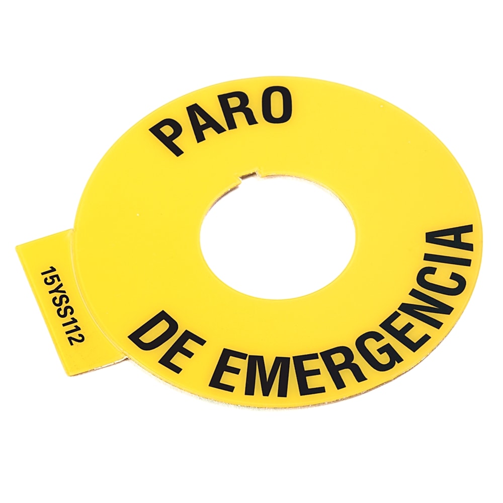Allen-Bradley Emergency stop 60mm yel/blk spanish