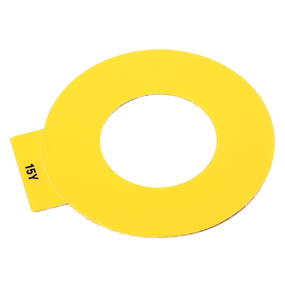 Allen-Bradley YELLOW E-STOP LEGEND - DUTCH 60mm