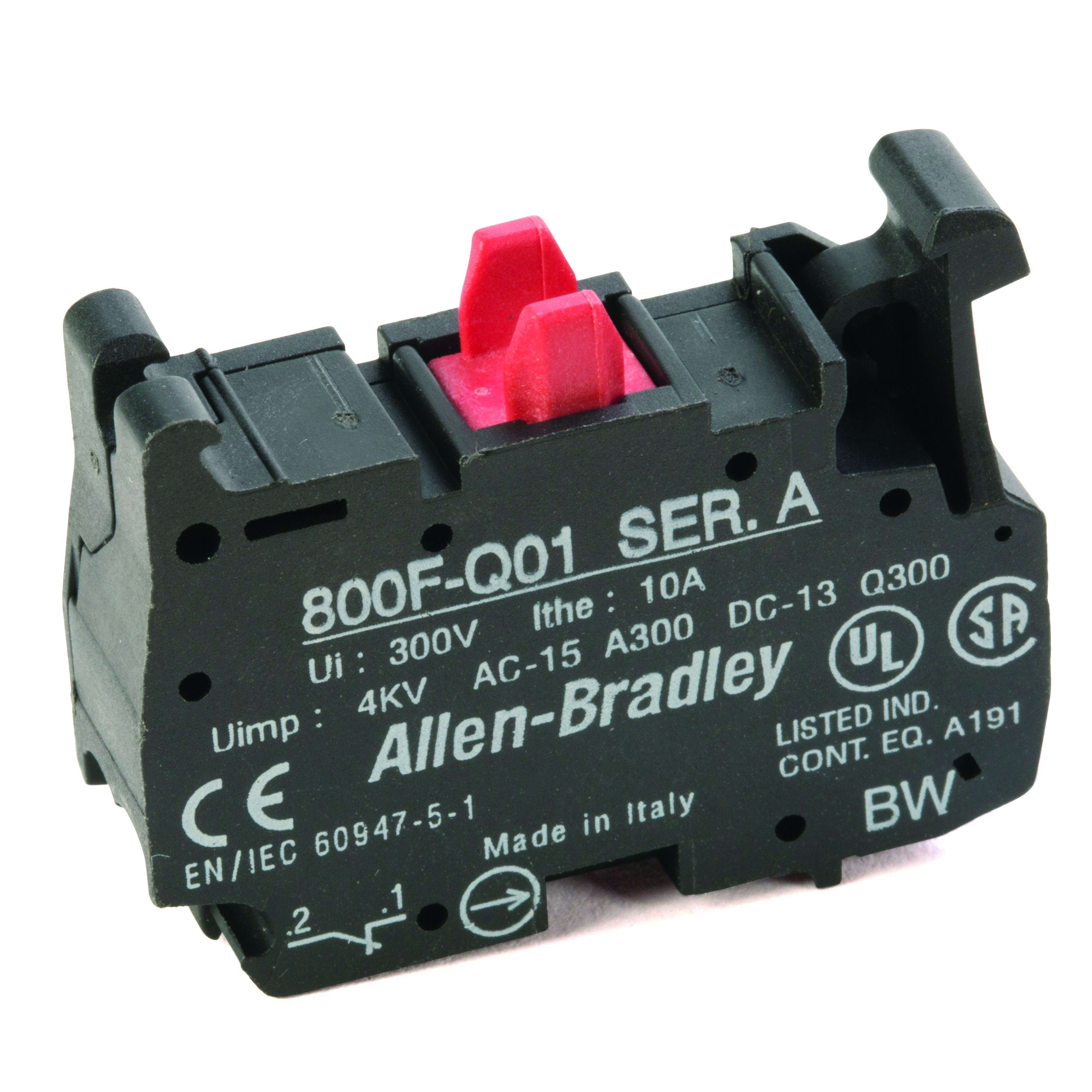 Allen-Bradley Contact Block Latch Mount NC Screwless