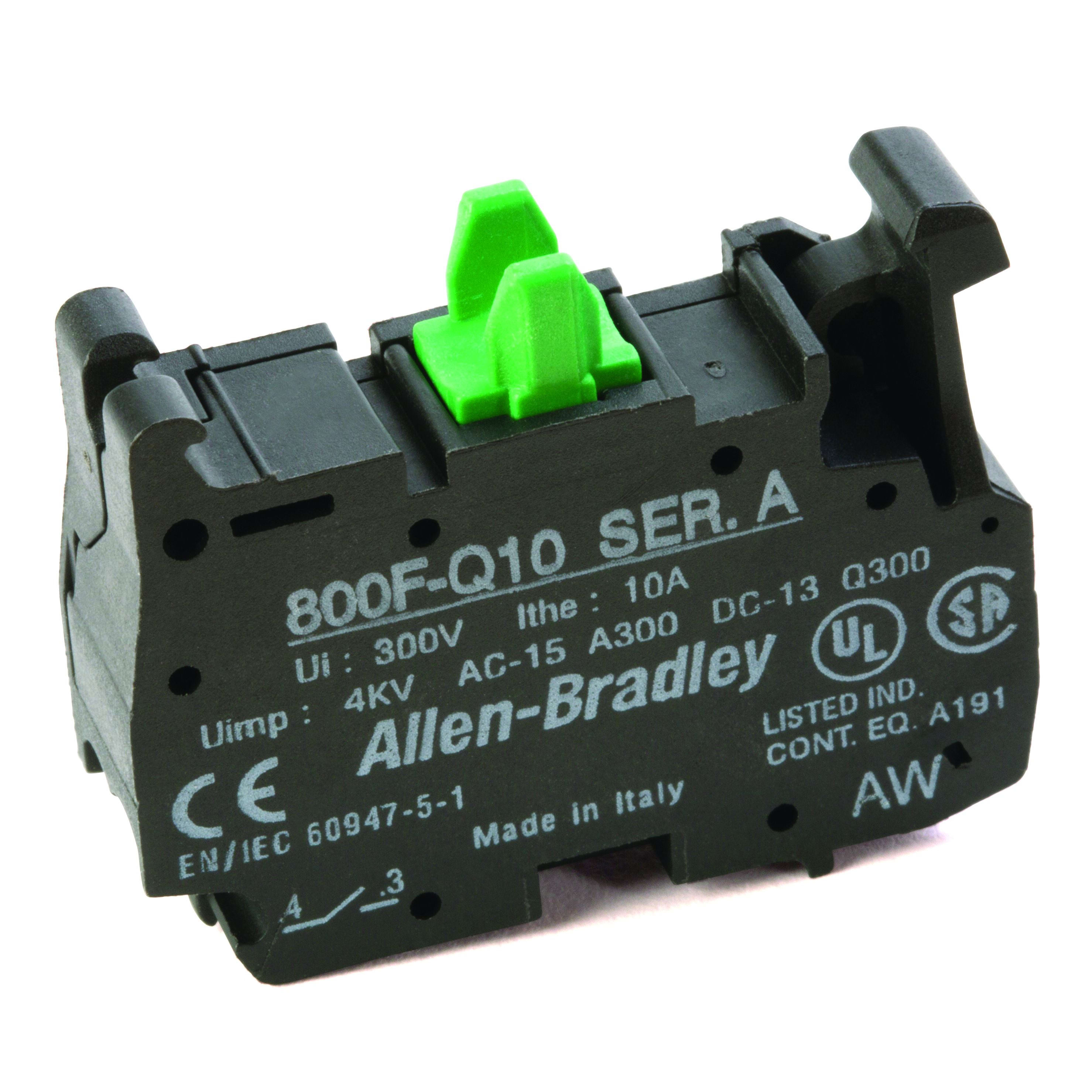 Allen-Bradley Contact Block Latch Mount NO Screwless