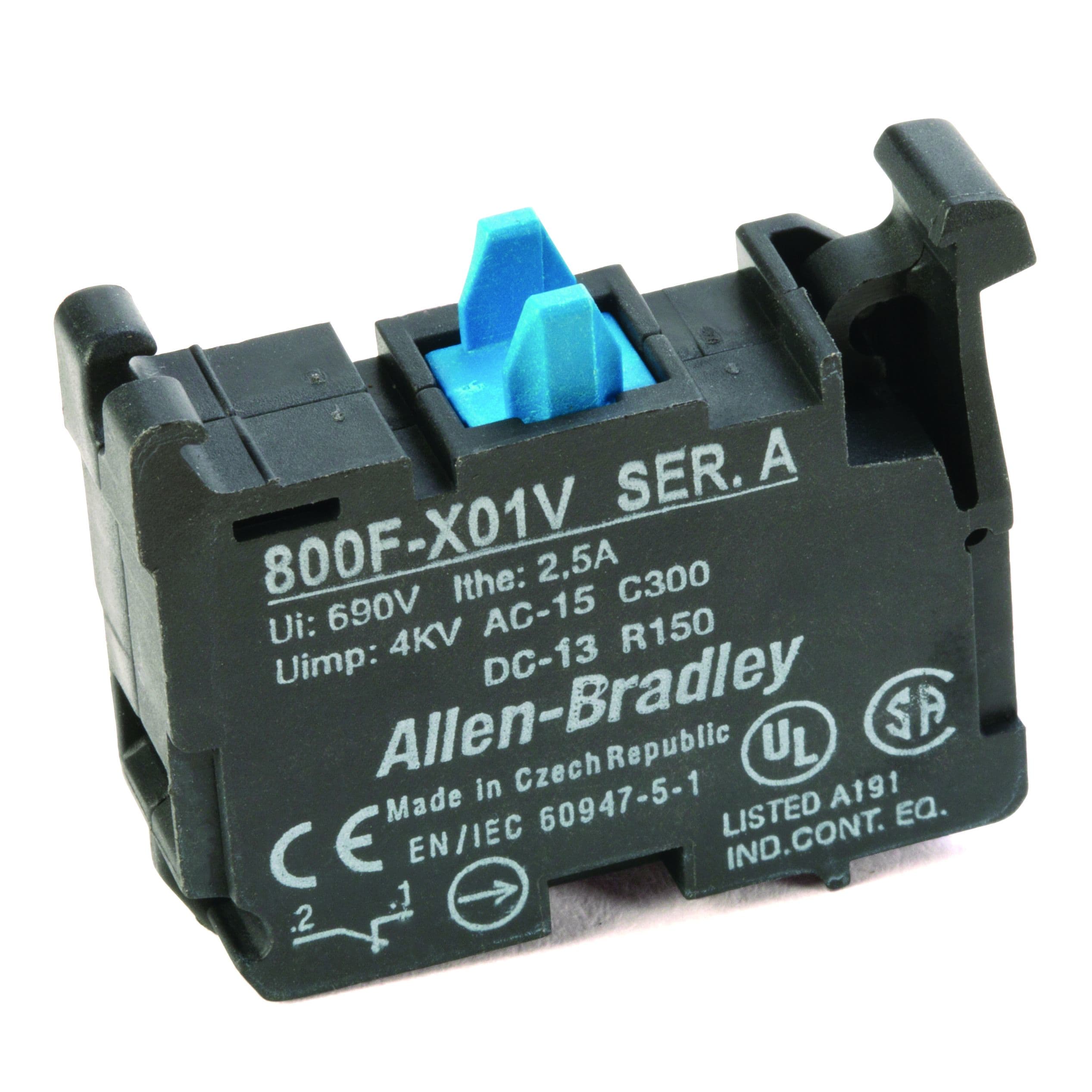 Allen-Bradley Contact Block Latch Mount NC Low Volt