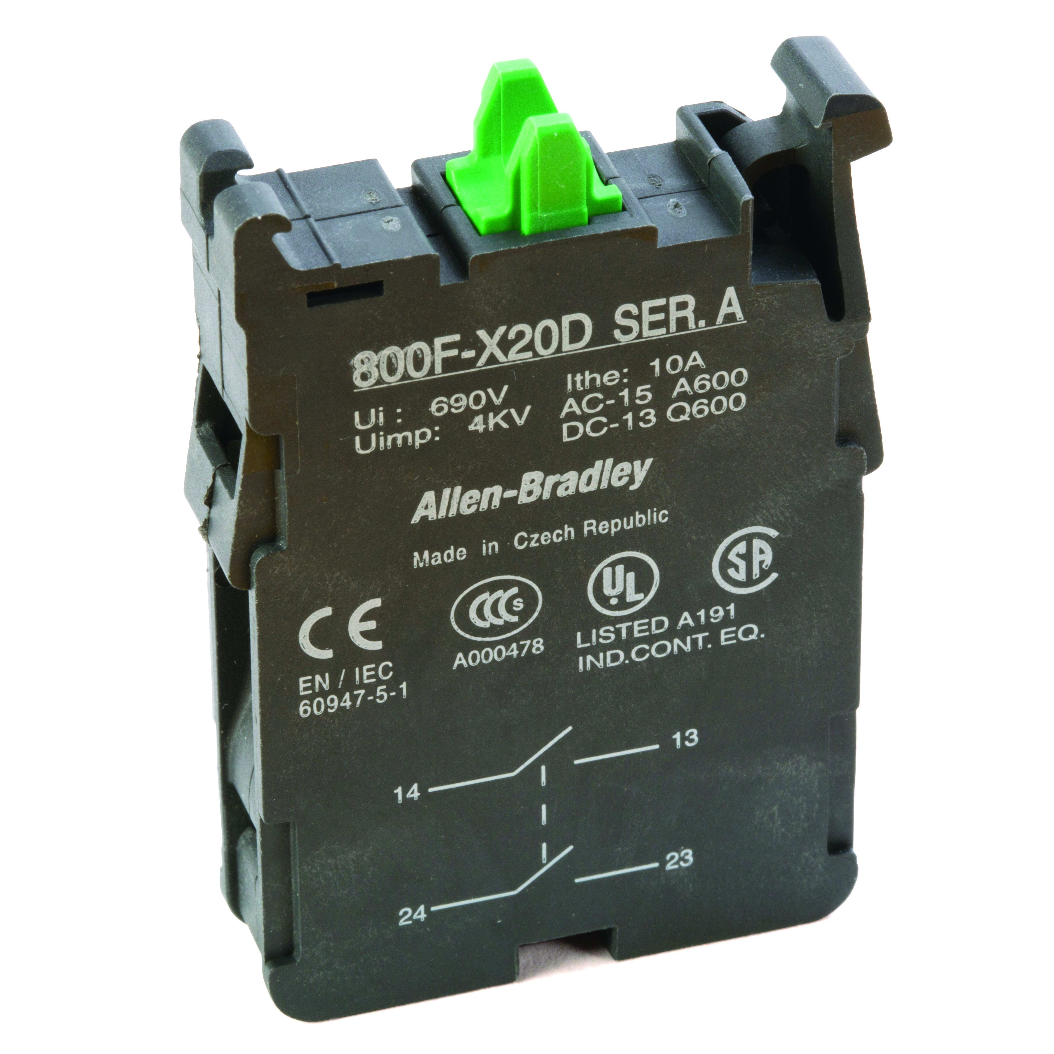 Allen-Bradley - Dual Circuit Contact Block 2 N/O