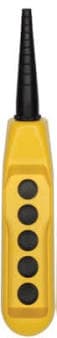 Allen-Bradley 800FC Yellow Pendant 5Hole Plastic Encl.