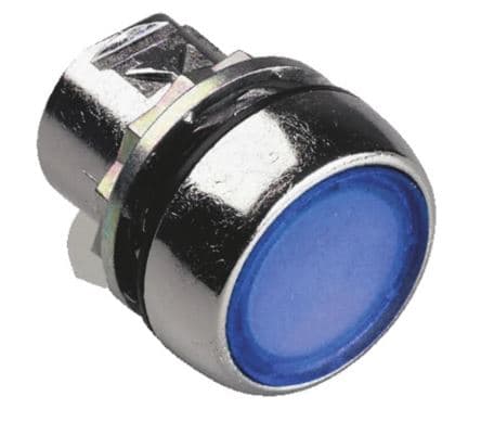 Allen-Bradley Push Button Metal Guarded Flush Blue