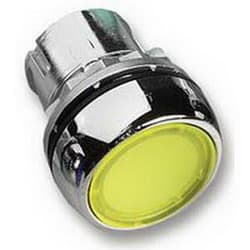 Allen-Bradley Push Button Metal Guarded Flush yellow