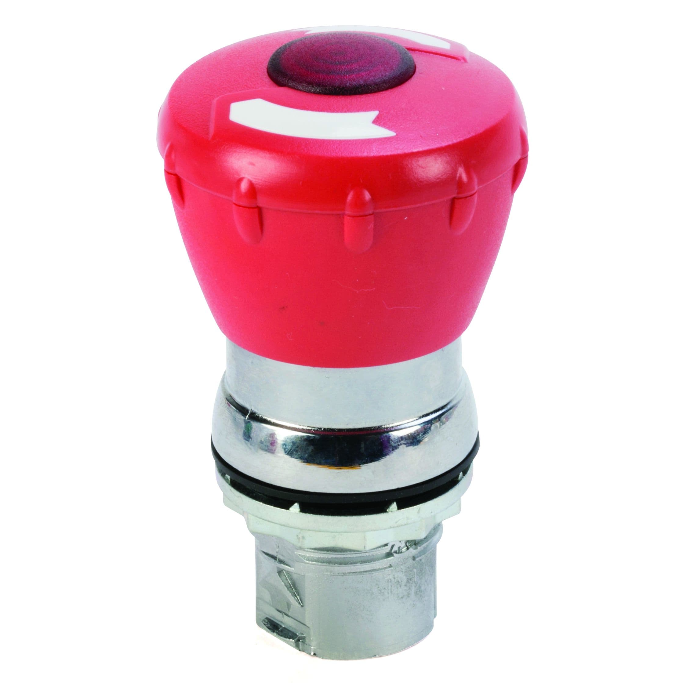 Allen-Bradley Illum Mush Metal 40mm Twist 2 Rel Red