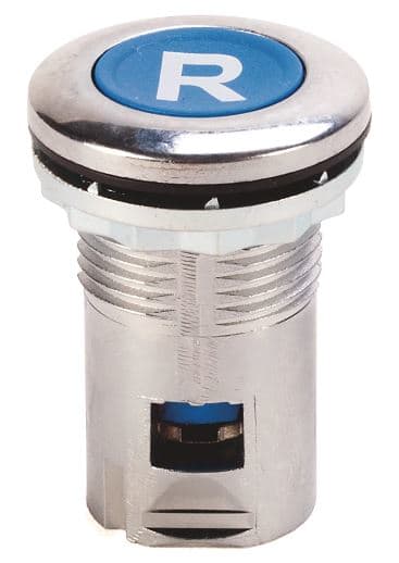 Allen-Bradley PUSHBUTTON METAL RESET BLUE WITH 'R'