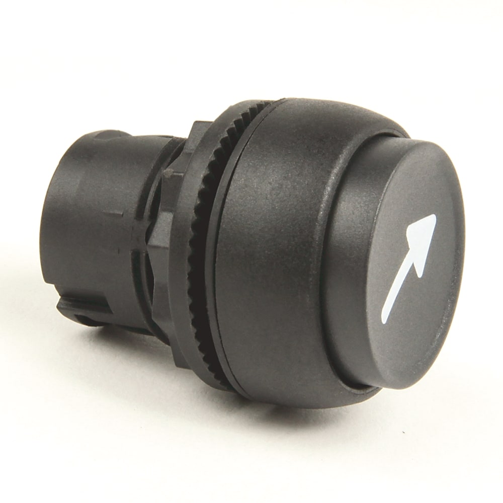Allen-Bradley Push Button Plastic Extended Black "O"