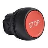 Allen-Bradley PB Plastic, Flush, Red, STOP