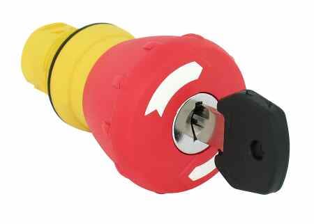 Allen-Bradley Mush Plastic 40mm Key Rel Red