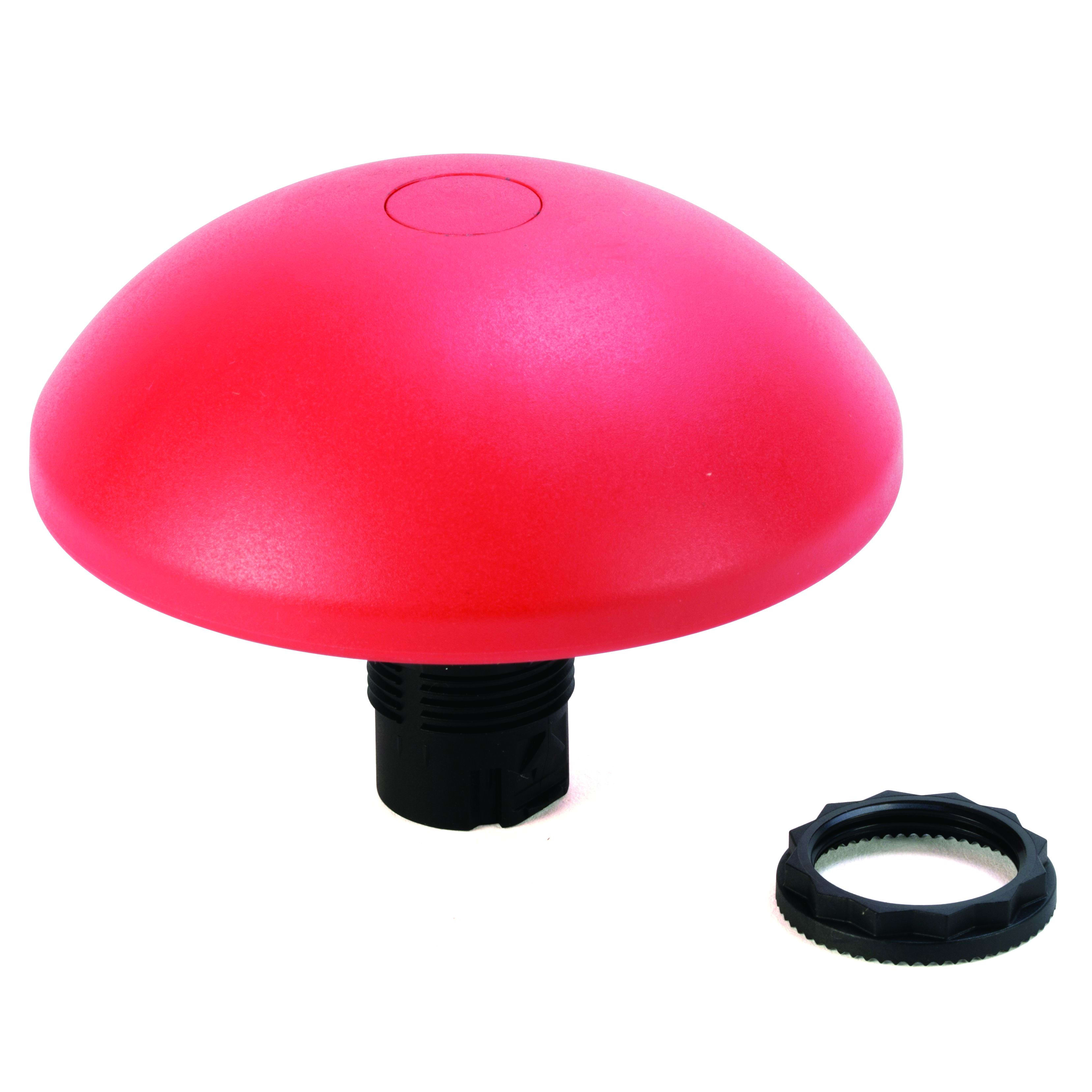 Allen-Bradley Non-Illum Mush Plastic 90mm PushPull Red