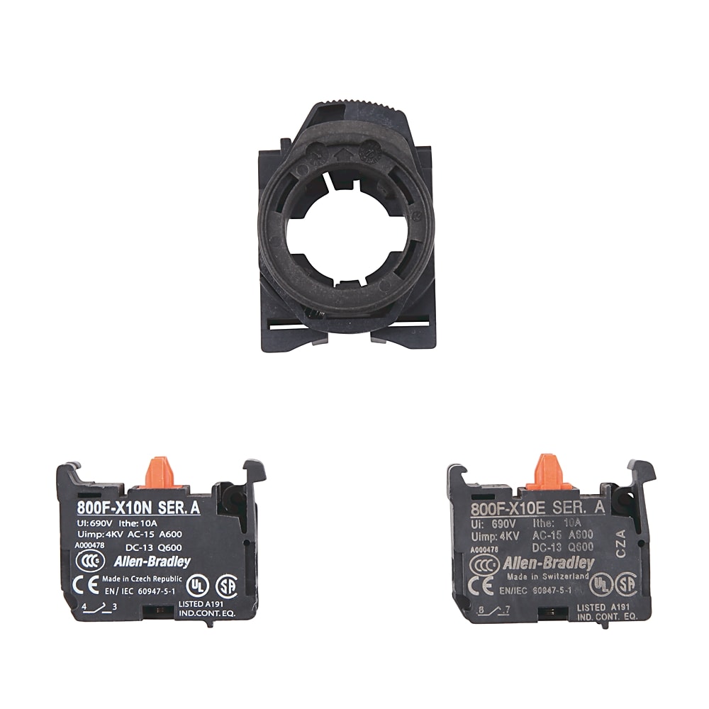 Allen-Bradley 800F PLASTIC LATCH +2NO CONTACT