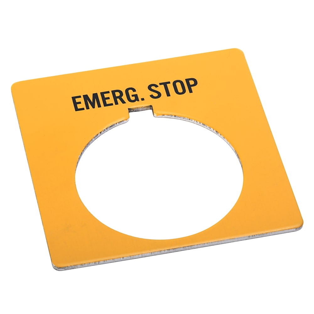 Allen-Bradley LEGEND PLATE EMERGENCY STOP RED