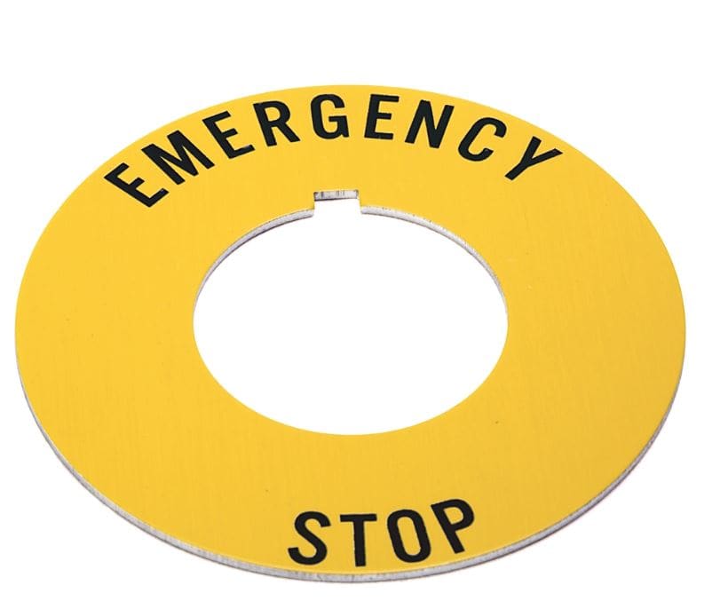 Allen-Bradley LEGEND PLATE EMERGENCY STOP