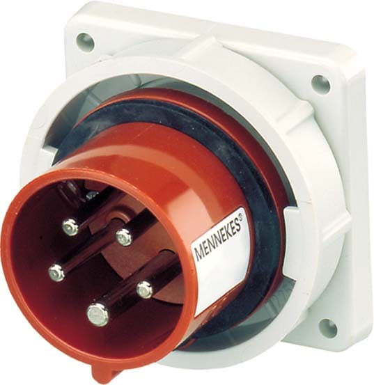 Mennekes Straight Panel Inlet IP67 32A 5p 400V 6h