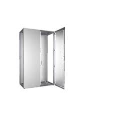 Rittal Rittal VX Baying enclosure 1200Wx2000Hx600D mm Two Door IP55 with one cam lock with mounting plate