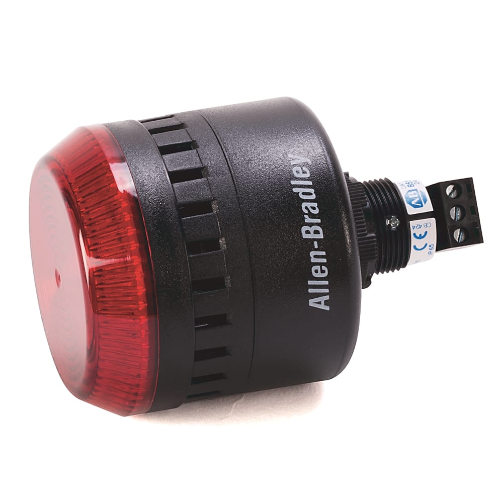 Allen-Bradley 45MM SOUNDER WITH LED, 24V AC/DC, RED