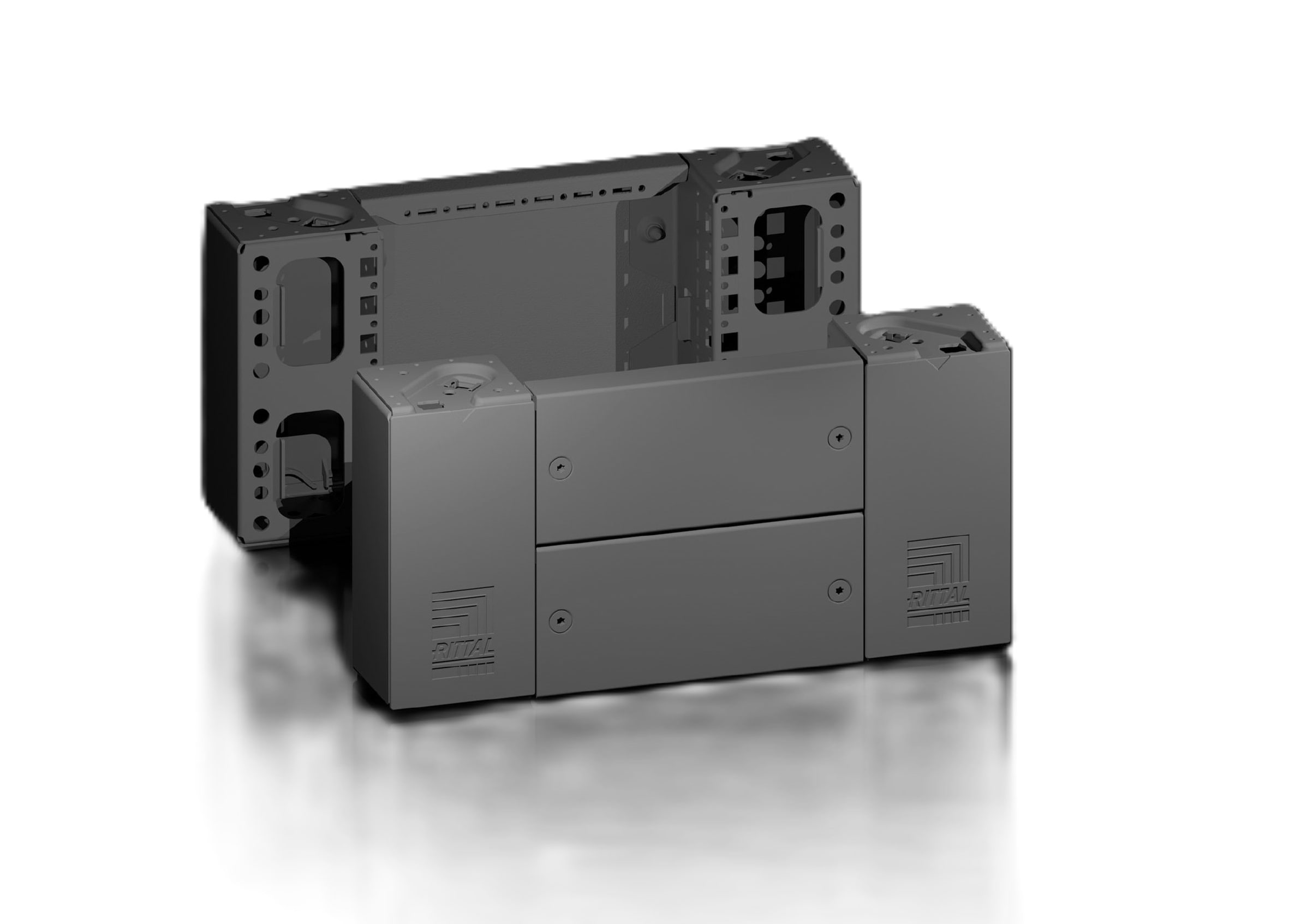Rittal VX Base/Plinth Corner Piece Front and Rear W 400 mm