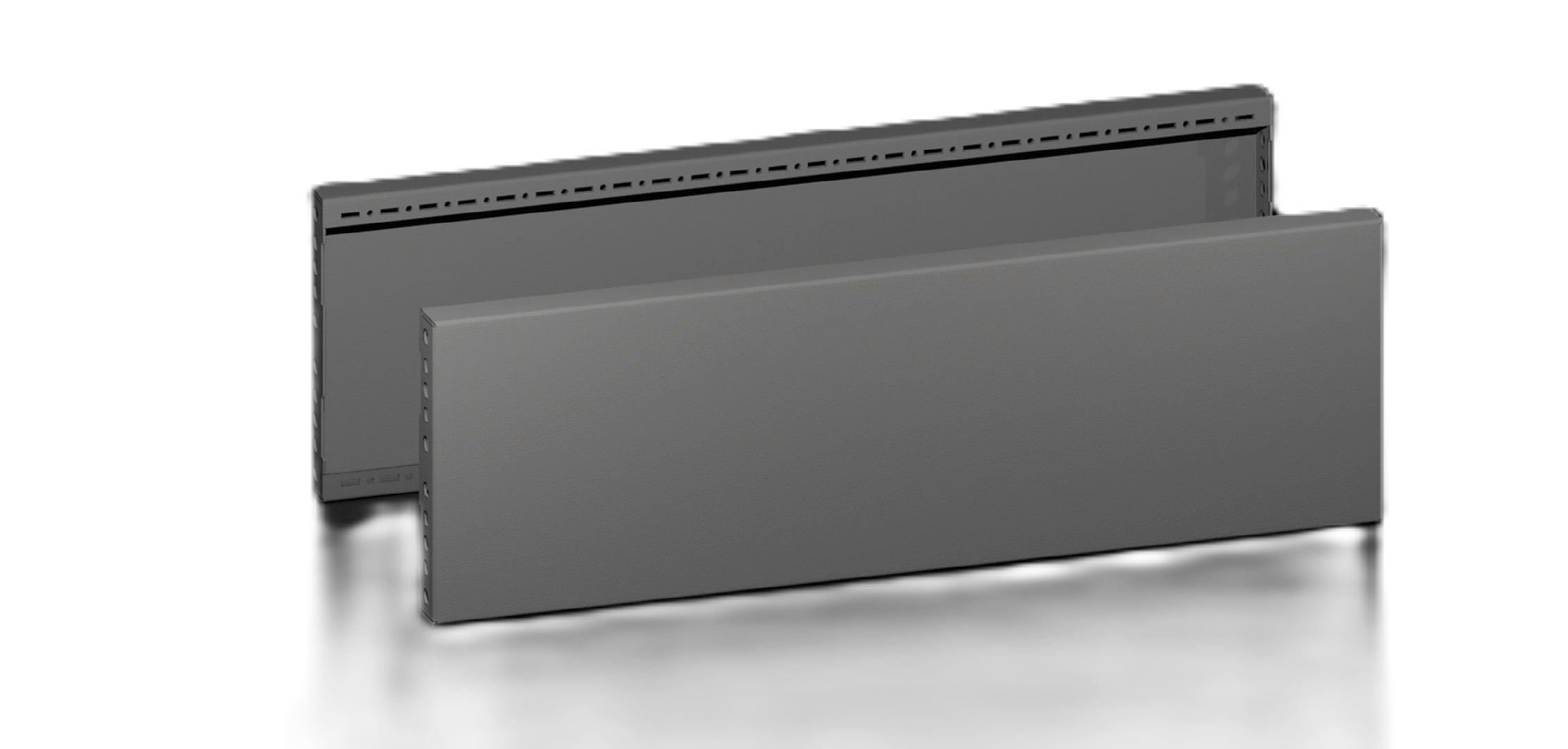 Rittal VX Base/Plinth Trim Panel Side H 200 mm for D 800 mm Sheet Steel