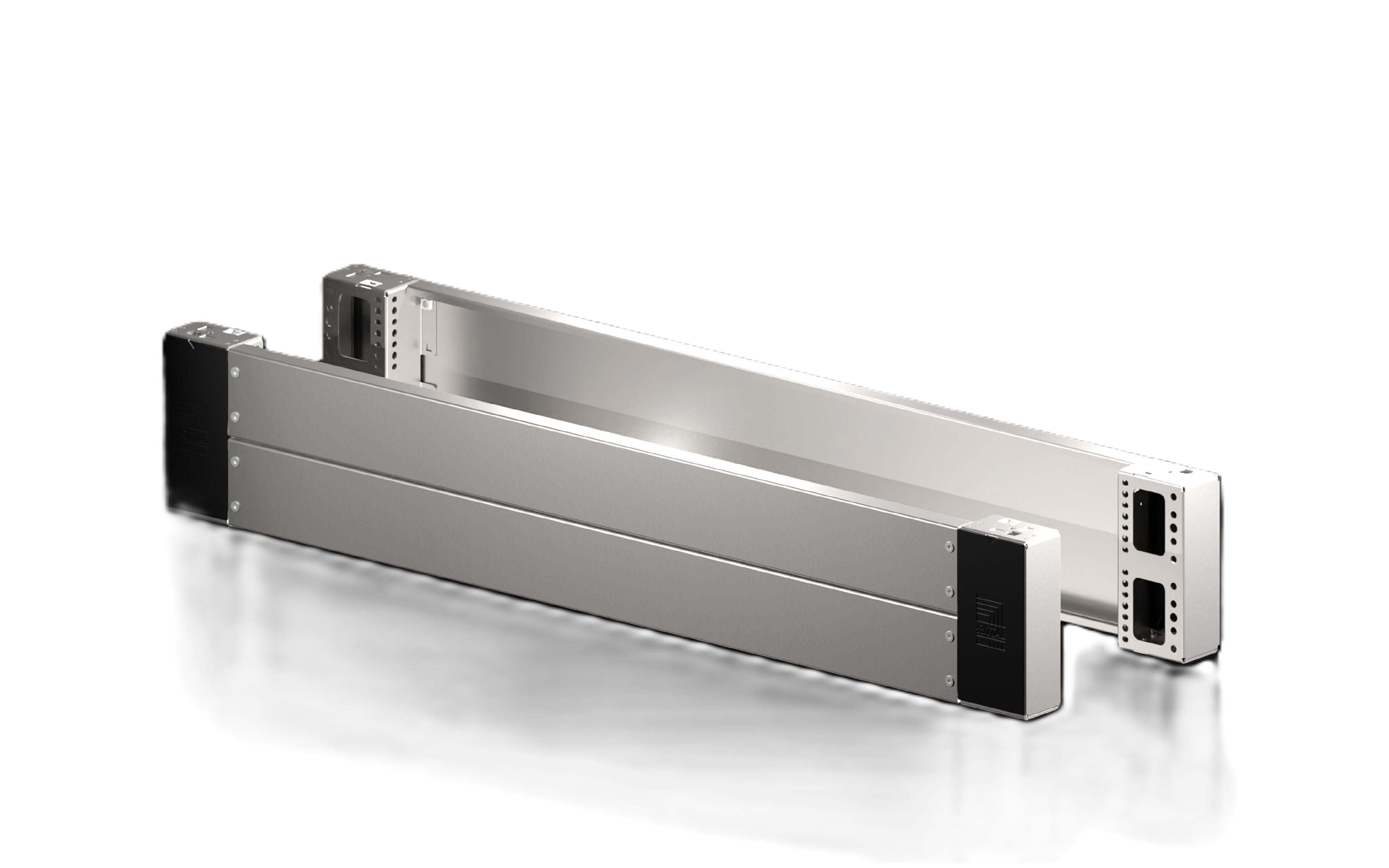 Rittal VX Base/Plinth Corner Piece with Trim Panel Front and Rear 200mm Height Stainless Steel