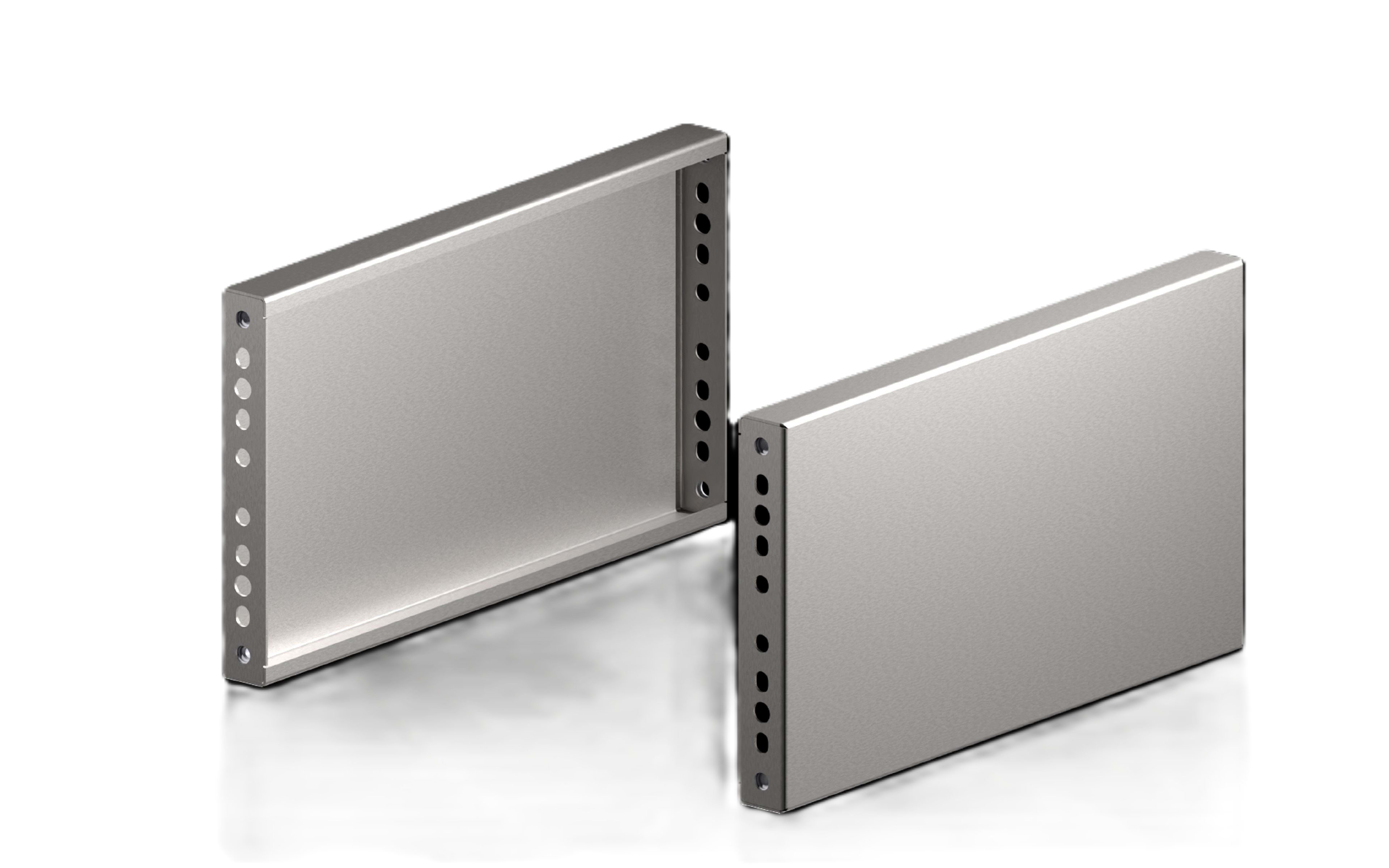 Rittal VX Base/Plinth Trim Panel Sides 200mm Height Stainless Steel