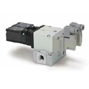 SMC VP744 Series 3-Port Safety Valve, 1/2" Port Dual Residual Pressure Release ISO 13849-1