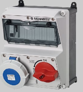 Mennekes AMAXX DUO IP67 32A 3p 230V 1xRCD 30mA